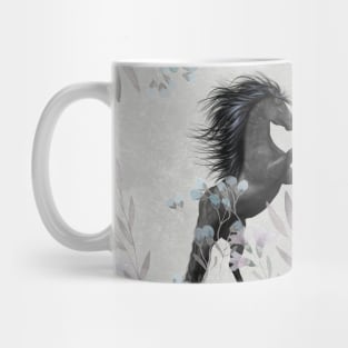 Floral Fantasy Horses Mug